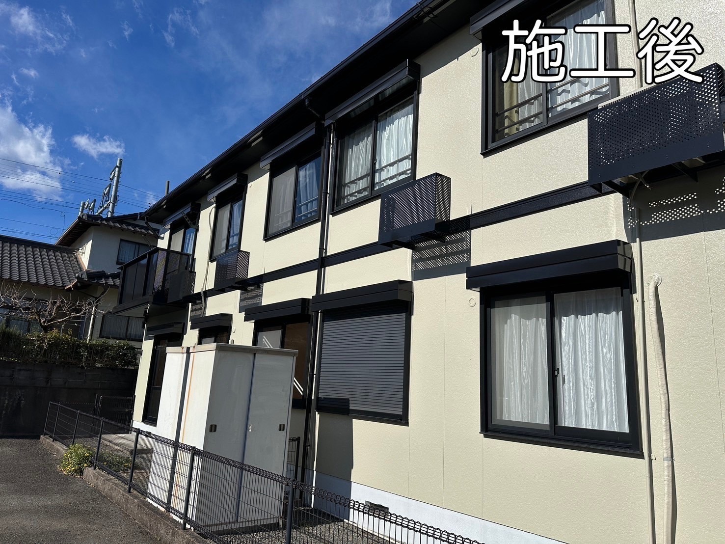 静岡市清水区 M様 4世帯アパート 外壁・屋根塗装工事