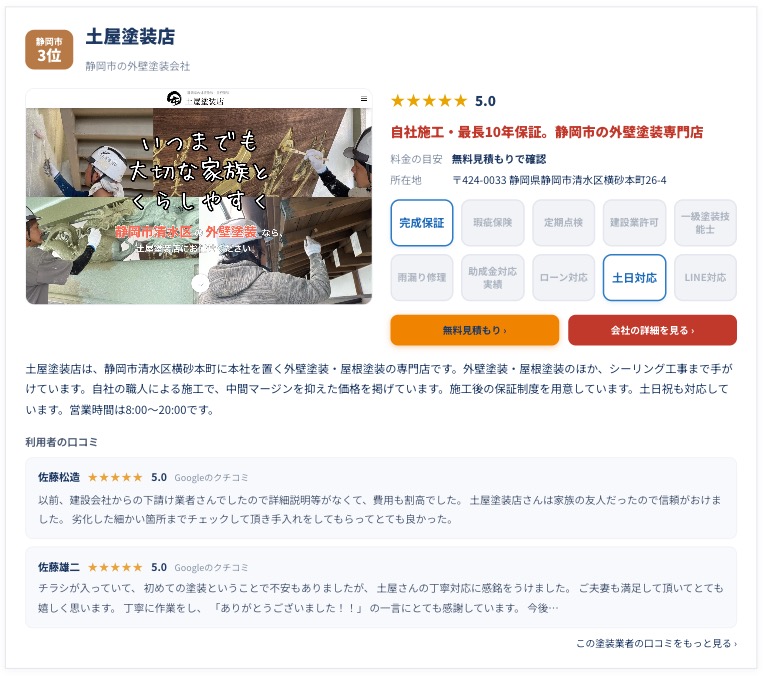 外壁塗装情報サイト「外壁.jp」に掲載されました